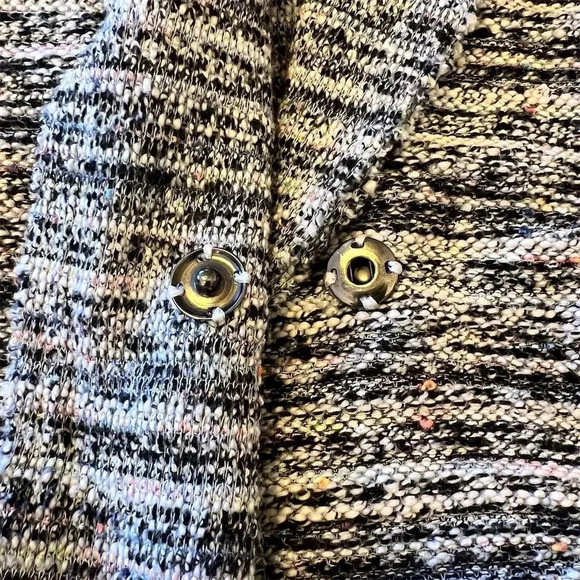 Splendid Women's Multicolor Tweed Dolman Sleeve Cardigan Sweater L - Picture 8 of 11